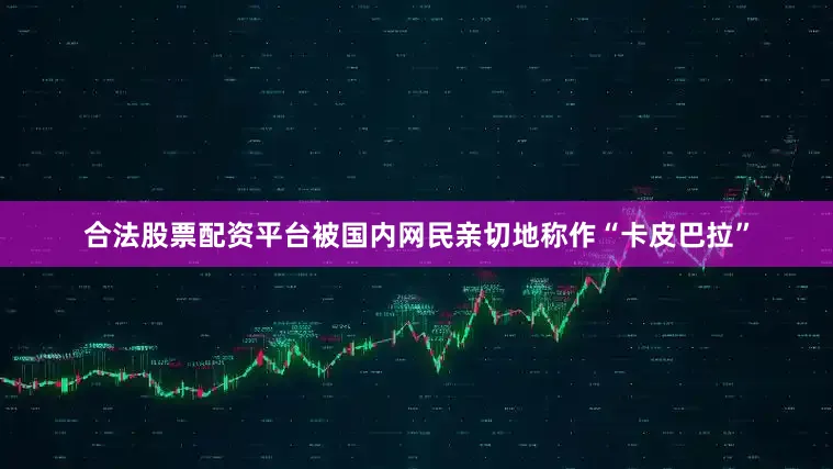 合法股票配资平台被国内网民亲切地称作“卡皮巴拉”